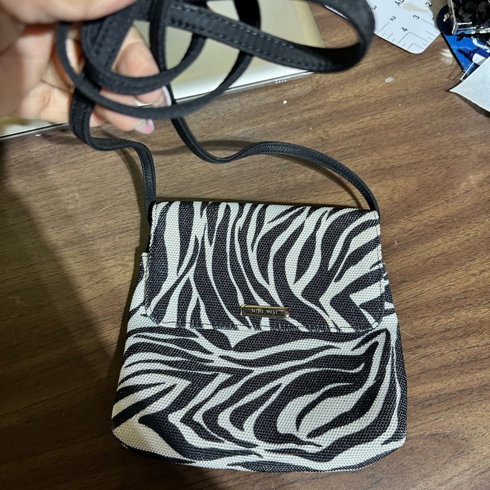 Stylish Zebra Print Crossbody Bag